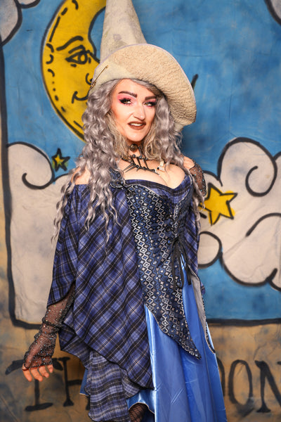 03. Artemis Overbust in Blue Troubadour *PLEASE order by BUST Measurement, NOT waist!* - The Sapphire Séance Collection