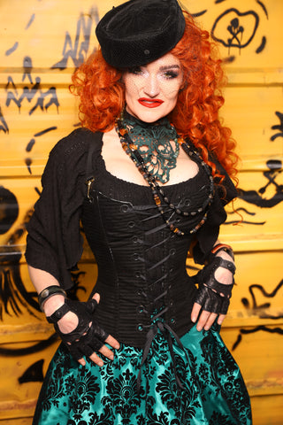 24. Petite Aurora in Black Corded Upholstery - The Parlay and Promenade Collection