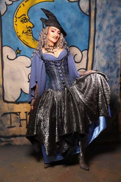 21. Fairy Skirt in Hammered Metal Shimmer - The Sapphire Séance Collection