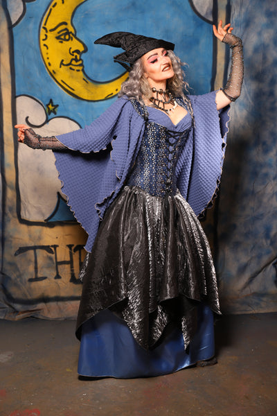 21. Fairy Skirt in Hammered Metal Shimmer - The Sapphire Séance Collection