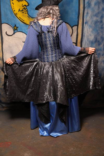21. Fairy Skirt in Hammered Metal Shimmer - The Sapphire Séance Collection