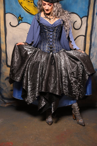 21. Fairy Skirt in Hammered Metal Shimmer - The Sapphire Séance Collection
