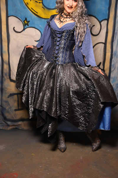 21. Fairy Skirt in Hammered Metal Shimmer - The Sapphire Séance Collection