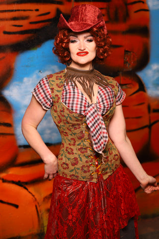 Damsel Corset in Escalante - The Tumbleweed Collection