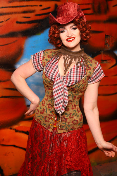 Damsel Corset in Escalante - The Tumbleweed Collection