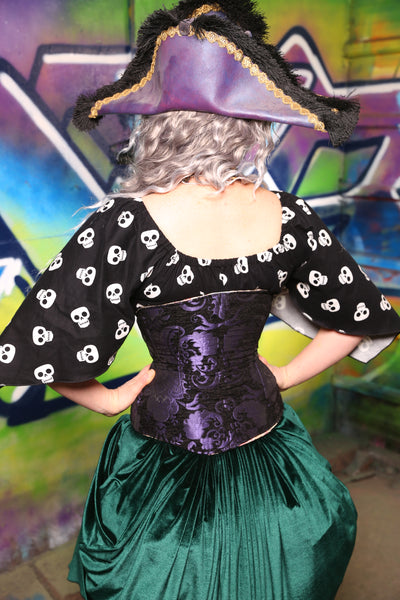 Petite Wench in Purple & Black Medallion #32 - "Pieces of Eight" Collection