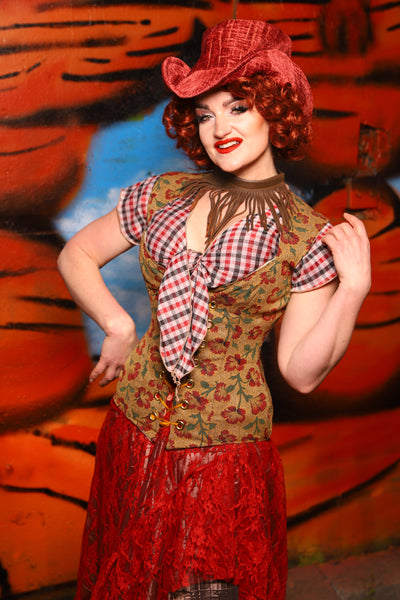 Damsel Corset in Escalante - The Tumbleweed Collection