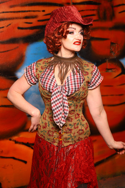 Damsel Corset in Escalante - The Tumbleweed Collection