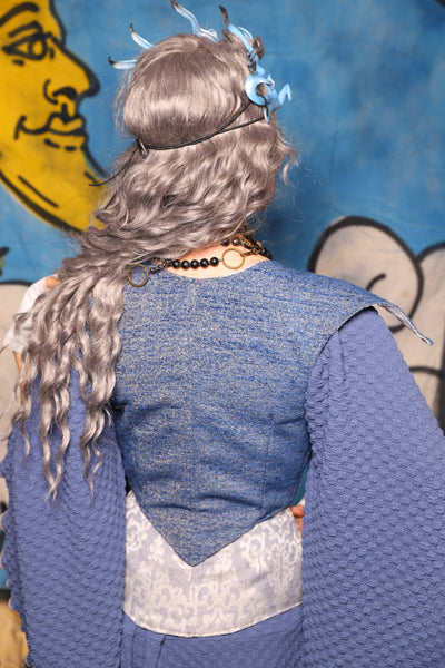 18. Elf Underbust in Weathered Blue - The Sapphire Séance Collection