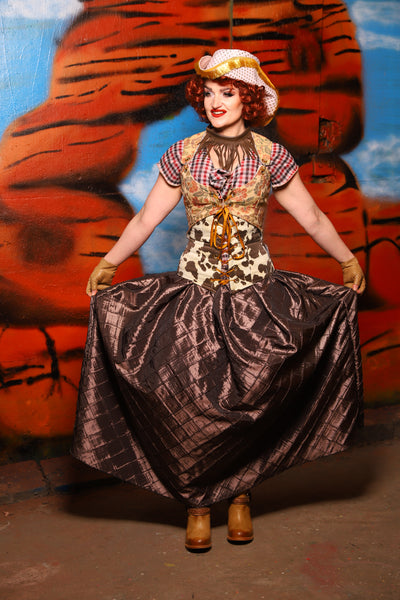 Tulip Skirt in Tree Bark Pintuck - The Tumbleweed Collection