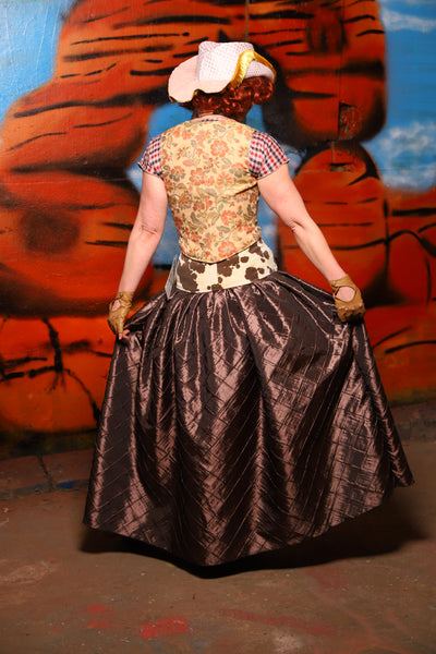 Tulip Skirt in Tree Bark Pintuck - The Tumbleweed Collection