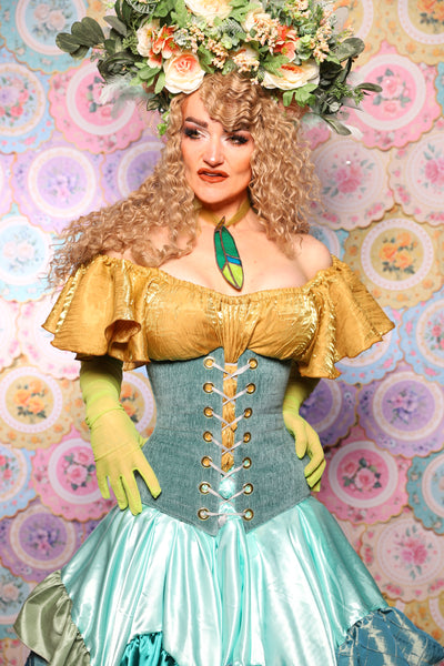 43. Wench Corset in Arcane Thread - The Minerally Mine Collection