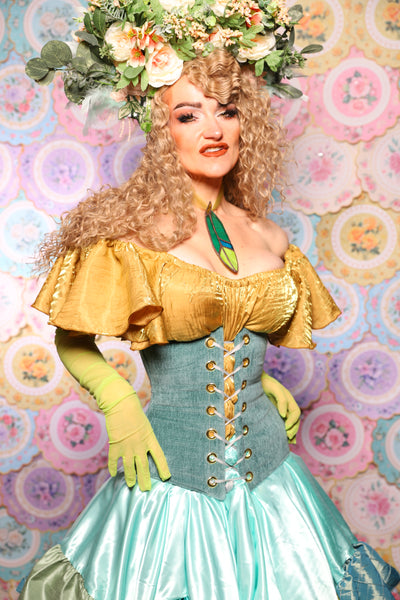 43. Wench Corset in Arcane Thread - The Minerally Mine Collection