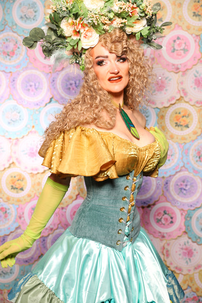 43. Wench Corset in Arcane Thread - The Minerally Mine Collection