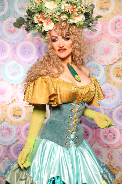 43. Wench Corset in Arcane Thread - The Minerally Mine Collection