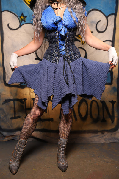 27. Mini Fairy Skirt in Soft Blue Texture - The Sapphire Séance Collection