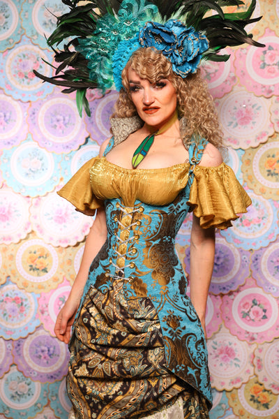 27. Peacock Vixen in Turquoise & Bronze Medallion  - The Minerally Mine Collection