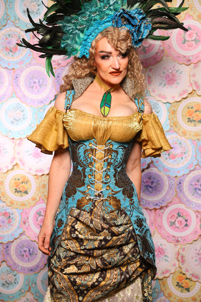 27. Peacock Vixen in Turquoise & Bronze Medallion  - The Minerally Mine Collection