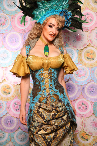 27. Peacock Vixen in Turquoise & Bronze Medallion  - The Minerally Mine Collection