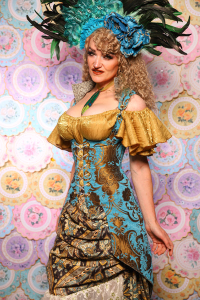 27. Peacock Vixen in Turquoise & Bronze Medallion  - The Minerally Mine Collection