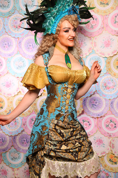 27. Peacock Vixen in Turquoise & Bronze Medallion  - The Minerally Mine Collection