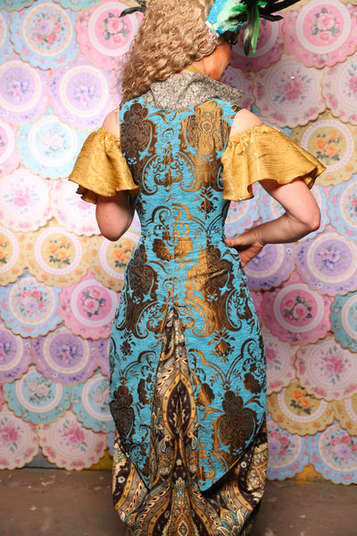 27. Peacock Vixen in Turquoise & Bronze Medallion  - The Minerally Mine Collection