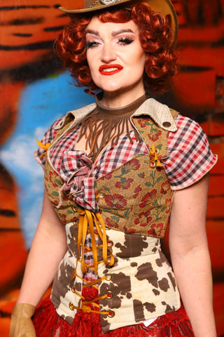 Cropped Overbust Voyager in Escalante *PLEASE order by BUST Measurement, NOT waist!* - The Tumbleweed Collection