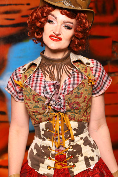 Cropped Overbust Voyager in Escalante *PLEASE order by BUST Measurement, NOT waist!* - The Tumbleweed Collection