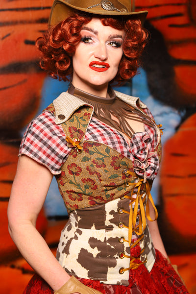 Cropped Overbust Voyager in Escalante *PLEASE order by BUST Measurement, NOT waist!* - The Tumbleweed Collection
