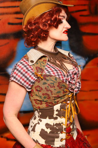 Cropped Overbust Voyager in Escalante *PLEASE order by BUST Measurement, NOT waist!* - The Tumbleweed Collection