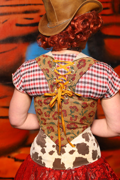 Cropped Overbust Voyager in Escalante *PLEASE order by BUST Measurement, NOT waist!* - The Tumbleweed Collection