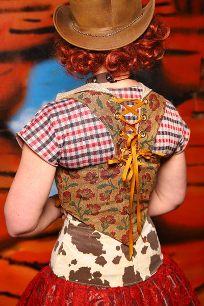Cropped Overbust Voyager in Escalante *PLEASE order by BUST Measurement, NOT waist!* - The Tumbleweed Collection