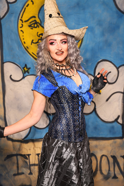 26. Marie Overbust in Blue Troubadour - The Sapphire Séance Collection