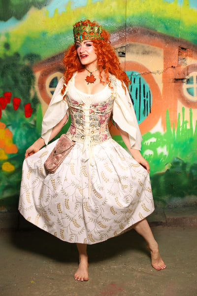 Hobbit Set #01 Maiden Bodice + Hobbit Tulip Skirt + Pouch *blouse sold separately* - The "There & Back Again" Collection