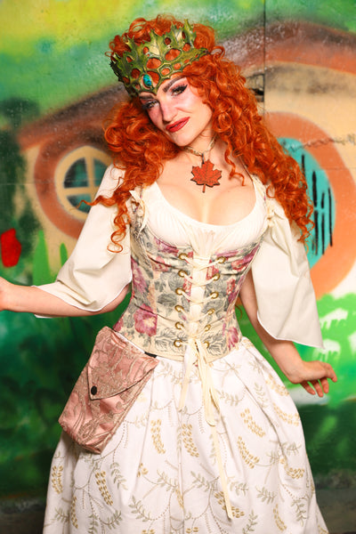 Maiden Bodice in Camellia Floral - The "There & Back Again" Collection