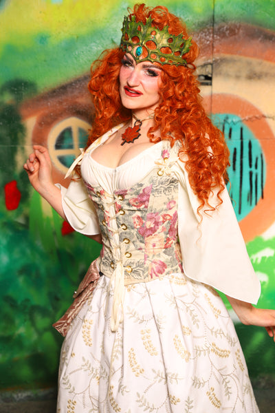 Maiden Bodice in Camellia Floral - The "There & Back Again" Collection