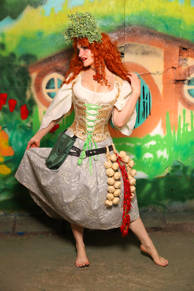 Hobbit Set #06 Maiden Bodice + Hobbit Tulip Skirt + Pouch *blouse sold separately* - The "There & Back Again" Collection
