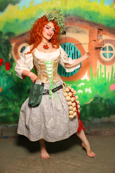 Hobbit Set #06 Maiden Bodice + Hobbit Tulip Skirt + Pouch *blouse sold separately* - The "There & Back Again" Collection
