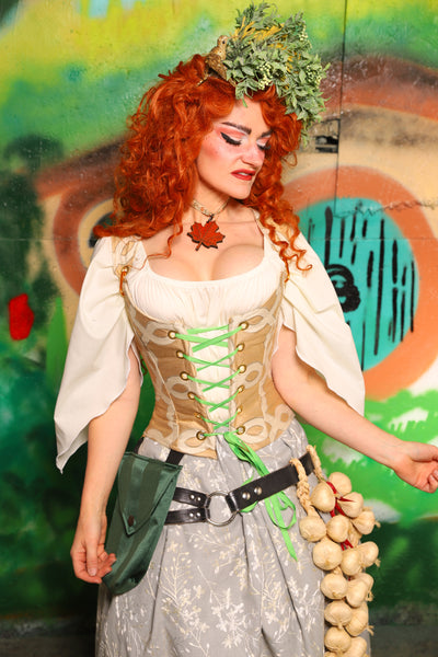 Hobbit Set #06 Maiden Bodice + Hobbit Tulip Skirt + Pouch *blouse sold separately* - The "There & Back Again" Collection