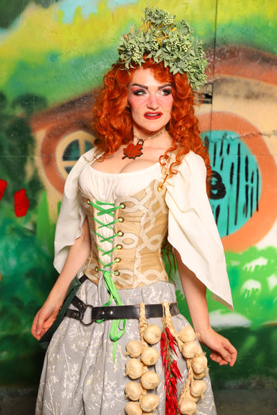 Hobbit Set #06 Maiden Bodice + Hobbit Tulip Skirt + Pouch *blouse sold separately* - The "There & Back Again" Collection