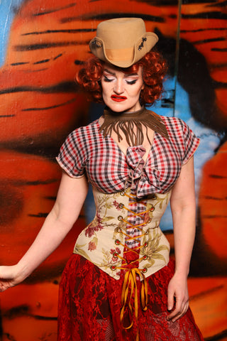 Wench Corset in Zion Floral - The Tumbleweed Collection
