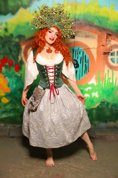 Hobbit Set #07 Maiden Bodice + Hobbit Tulip Skirt + Pouch *blouse sold separately* - The "There & Back Again" Collection