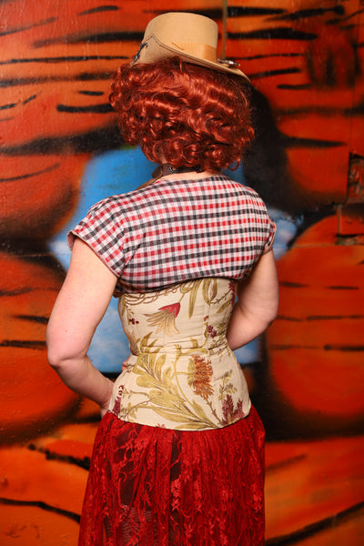 Wench Corset in Zion Floral - The Tumbleweed Collection