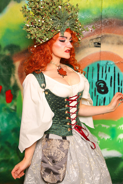 Hobbit Set #07 Maiden Bodice + Hobbit Tulip Skirt + Pouch *blouse sold separately* - The "There & Back Again" Collection