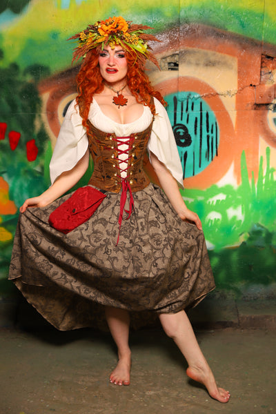 Hobbit Set #04 Maiden Bodice + Hobbit Tulip Skirt + Pouch *blouse sold separately* - The "There & Back Again" Collection