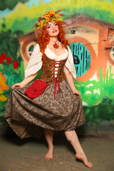 Hobbit Set #04 Maiden Bodice + Hobbit Tulip Skirt + Pouch *blouse sold separately* - The "There & Back Again" Collection