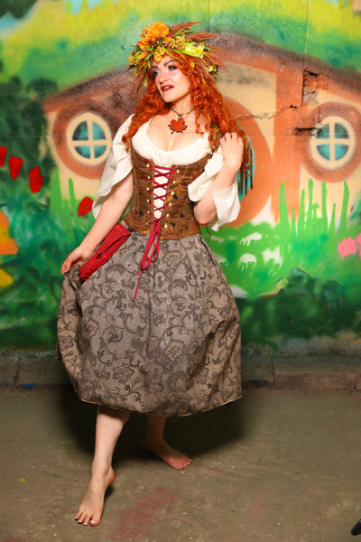 Hobbit Set #04 Maiden Bodice + Hobbit Tulip Skirt + Pouch *blouse sold separately* - The "There & Back Again" Collection