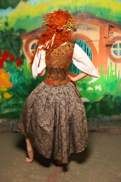 Hobbit Set #04 Maiden Bodice + Hobbit Tulip Skirt + Pouch *blouse sold separately* - The "There & Back Again" Collection