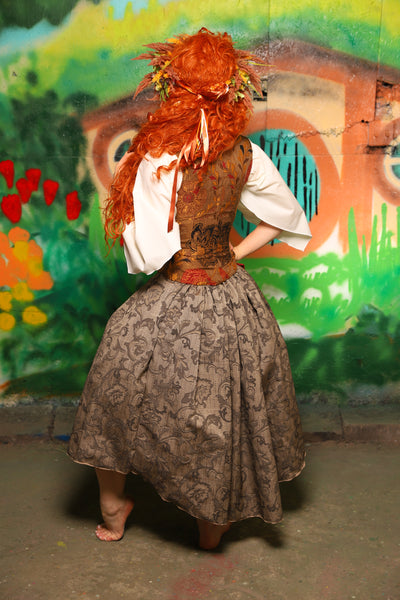 Hobbit Set #04 Maiden Bodice + Hobbit Tulip Skirt + Pouch *blouse sold separately* - The "There & Back Again" Collection