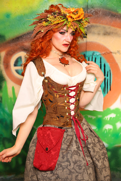 Hobbit Set #04 Maiden Bodice + Hobbit Tulip Skirt + Pouch *blouse sold separately* - The "There & Back Again" Collection